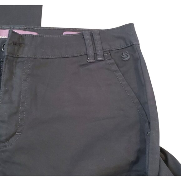 Gloria Vanderbilt Amanda Fit Pants Womens Size 8 Black High Waist Straight Leg - Picture 3 of 12